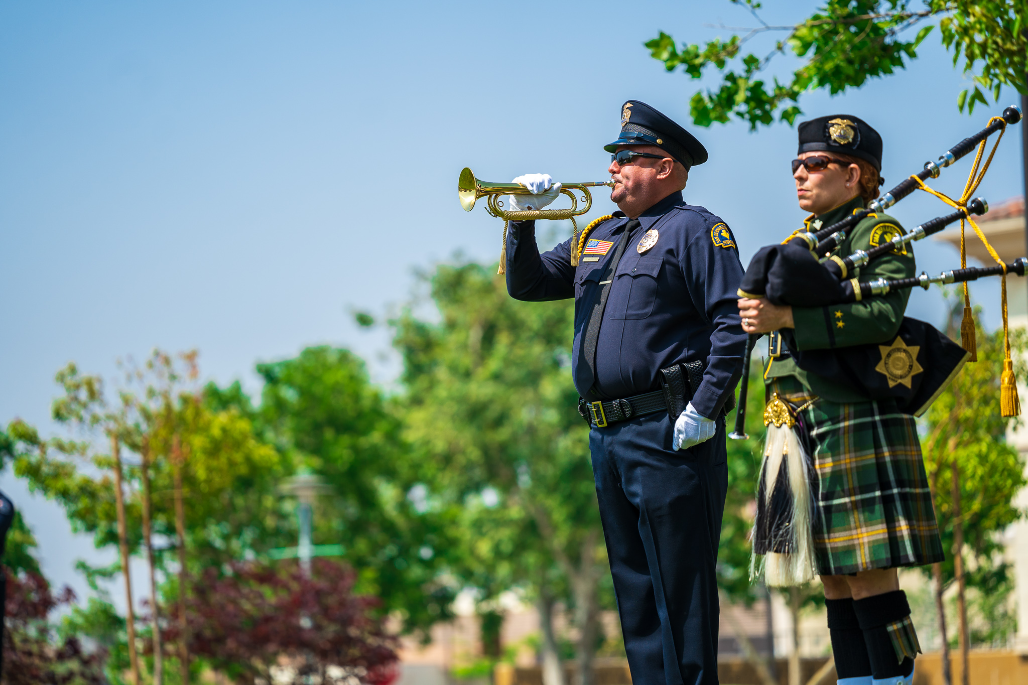 Peace Officer's Memorial Taps Bugle Player