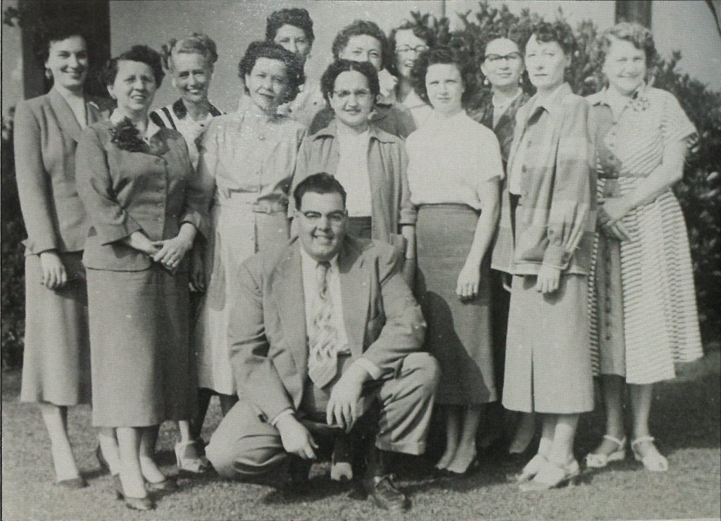 Chief Ronald Hewitt and Probation Staff 1954