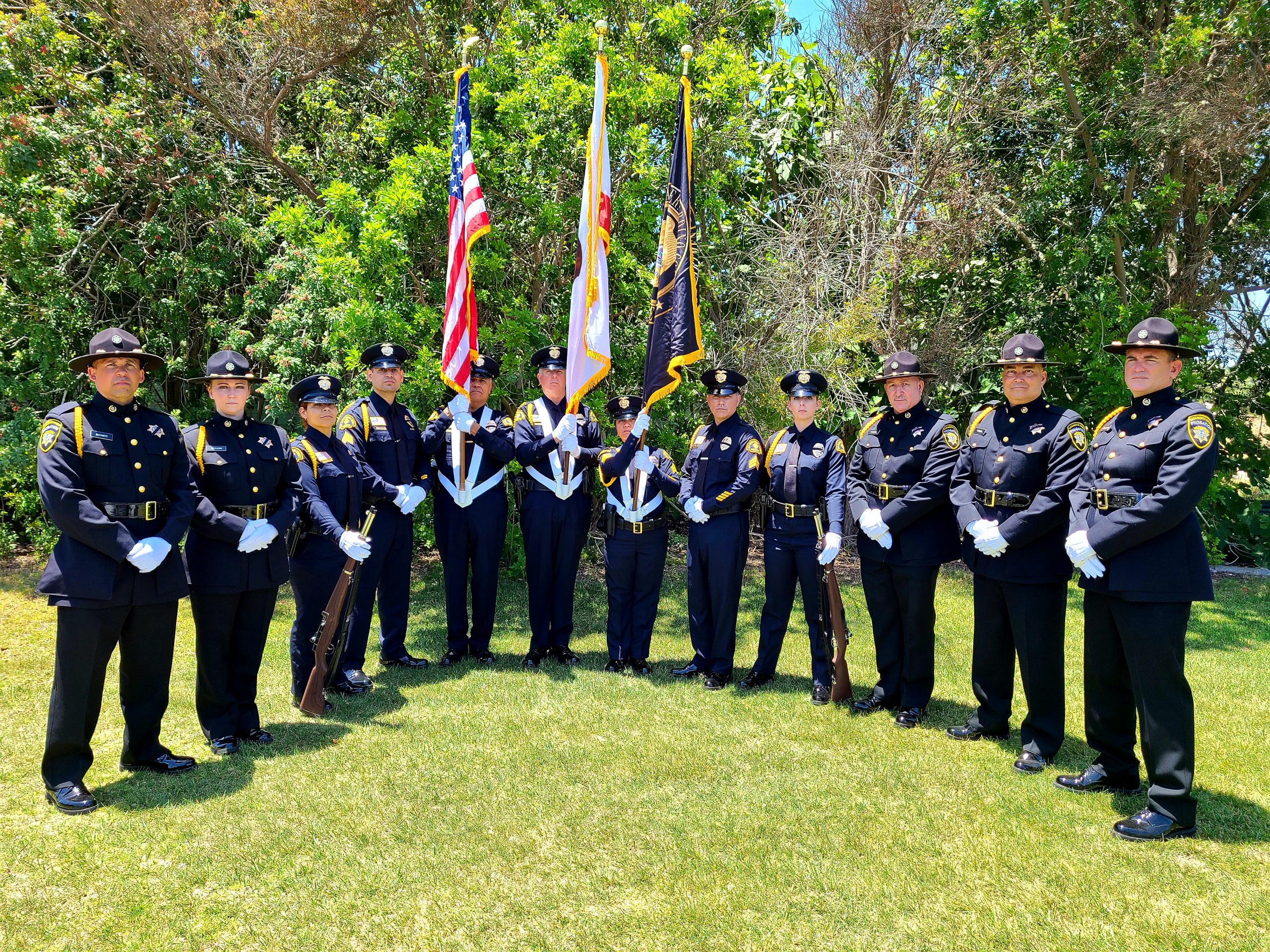 Sacramento County and San Bernardino County Probation Honor Guards