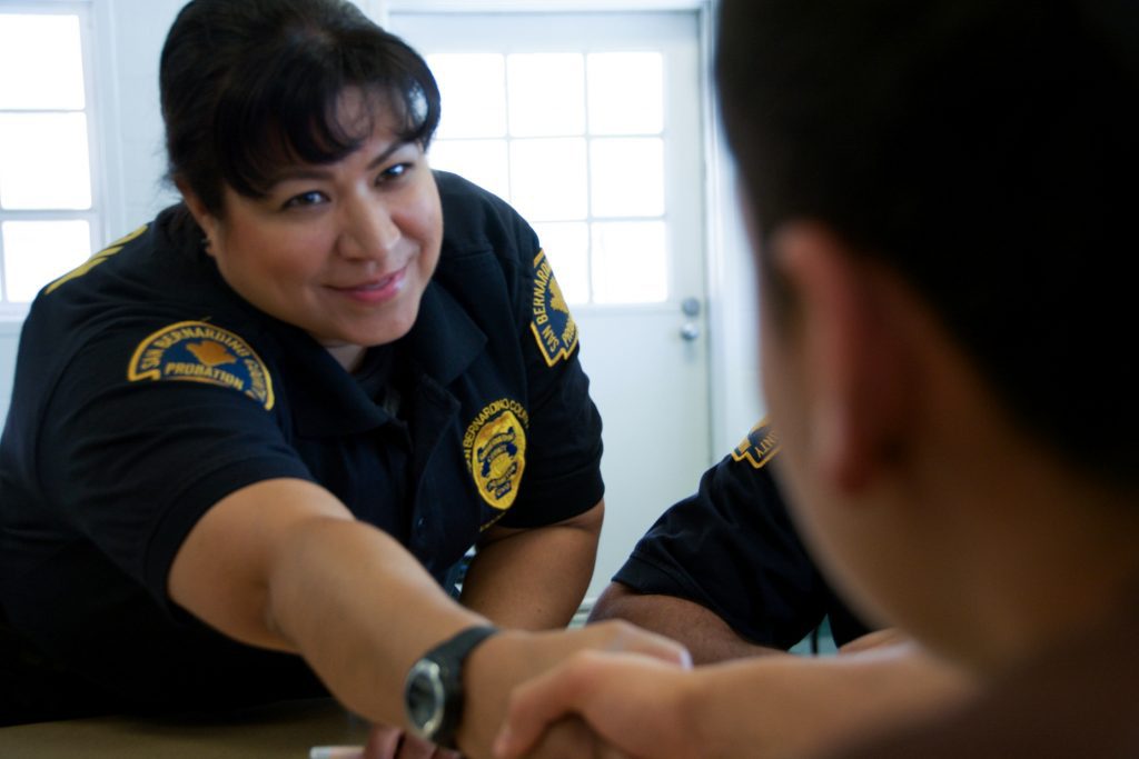 Probation Officer working with a Probationer